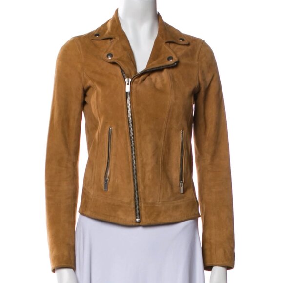 The Kooples Jackets & Blazers - THE KOOPLES - GOAT LEATHER BIKER JACKET XXS